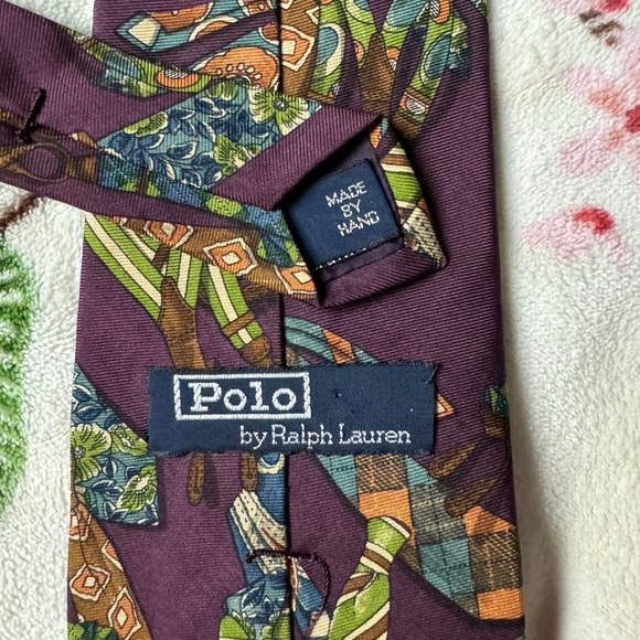 Polo by Ralph Lauren Multicolor Patterned Tie - Picture 2 of 2